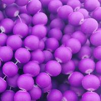 Koralik kauczukowy 8 mm fioletowy 10 szt. Koralik kauczukowy 8 mm fioletowy 10 szt.