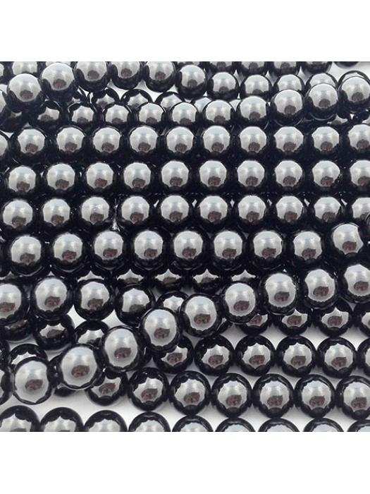 Koralik perła majorka czarna 8 mm