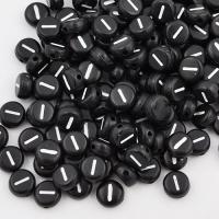 Koralik akrylowy literka czarna I