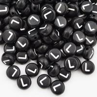 Koralik akrylowy literka czarna L