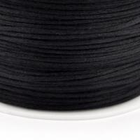 Sznurek satynowy 1mm czarny