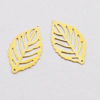 Zawieszka stal nierdzewna złota listek 23,5 mm Zawieszka stal nierdzewna złota listek 23,5 mm
