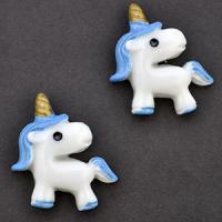 Kaboszon jednorożec niebieski