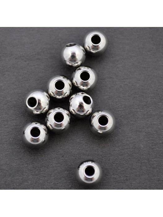Spacer bead  steel 6x 4,8 mm