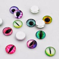 Kaboszon szklany mix oczy 10 mm Kaboszon szklany mix oczy 10 mm