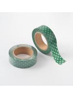 Washi tape green dots