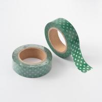 Washi tape green dots