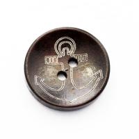 Guzik drewniany kotwica Guzik drewniany kotwica