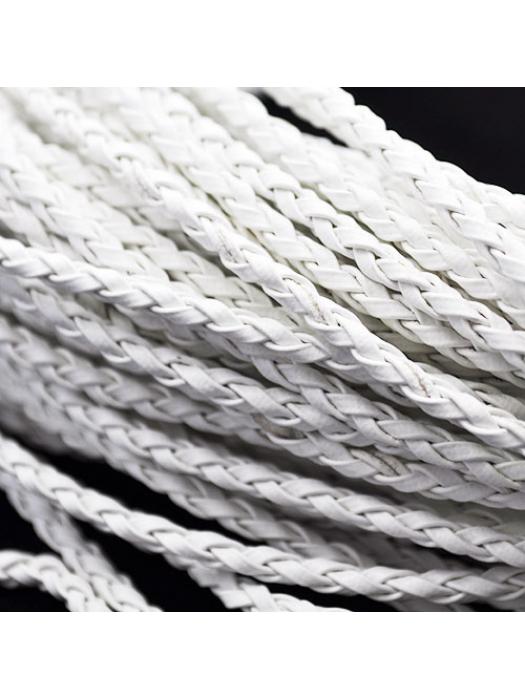 Leather cord white