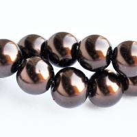 Koraliki perła ciemnobrązowe 8 mm 10szt. Koraliki perła ciemnobrązowe 8 mm 10szt.