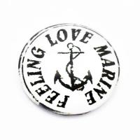 Kaboszon szklany kotwica 25 mm Kaboszon szklany kotwica 25 mm