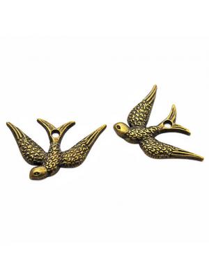 Zawieszka jaskółka antyczna 25 x 17mm Zawieszka jaskółka antyczna 25 x 17mm