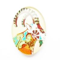 Kaboszon szklany znak zodiaku koziorożec