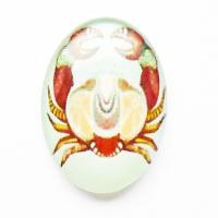 Kaboszon szklany znak zodiaku rak