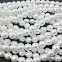 Koraliki czeskie perełki 8 mm białe Koraliki czeskie perełki 8 mm białe