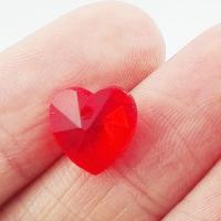 Zawieszka transparent serce czerwone Zawieszka transparent serce czerwone