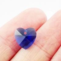 Zawieszka transparent serce granatowe Zawieszka transparent serce granatowe