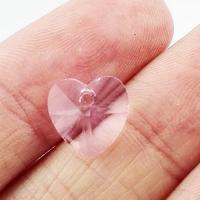 Zawieszka transparent serce jasnoróżowe Zawieszka transparent serce jasnoróżowe
