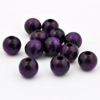 Koralik drewniany kula 10 mm ciemnofioletowy CE Koralik drewniany kula 10 mm ciemnofioletowy CE