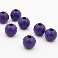 Koralik drewniany kula 10 mm fioletowy CE Koralik drewniany kula 10 mm fioletowy CE