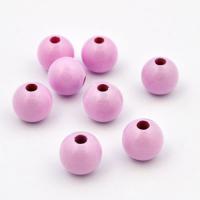 Koralik drewniany kula 10 mm różowy 2 CE Koralik drewniany kula 10 mm różowy 2 CE