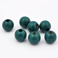 Koralik drewniany kula 10 mm turkus CE Koralik drewniany kula 10 mm turkus CE