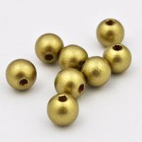 Koralik drewniany kula 10 mm złoty CE Koralik drewniany kula 10 mm złoty CE