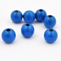 Koralik drewniany kula 12 mm niebieski CE Koralik drewniany kula 12 mm niebieski CE