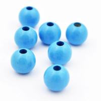 Koralik drewniany kula 12 mm błękitny CE Koralik drewniany kula 12 mm błękitny CE