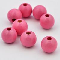 Koralik drewniany kula 12 mm różowy CE Koralik drewniany kula 12 mm różowy CE