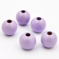 Koralik drewniany kula 12 mm liliowy CE Koralik drewniany kula 12 mm liliowy CE