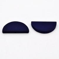 Koralik drewniany półkole ciemnogranatowy Koralik drewniany półkole ciemnogranatowy