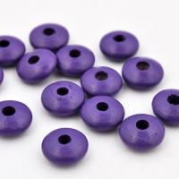 Koralik drewniany oponka 10 mm fioletowy CE Koralik drewniany oponka 10 mm fioletowy CE