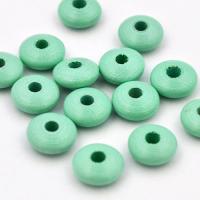Koralik drewniany oponka 10 mm mięta CE Koralik drewniany oponka 10 mm mięta CE
