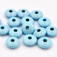 Koralik drewniany oponka 10 mm błękitny CE Koralik drewniany oponka 10 mm błękitny CE