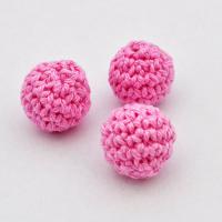 Koralik szydełkowy różowy 18 mm CE