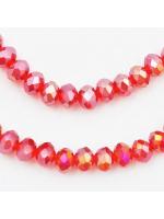 Faceted round red