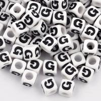 Koralik literka kwadratowa G Koralik literka kwadratowa G