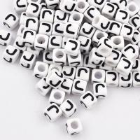 Koralik literka kwadratowa J Koralik literka kwadratowa J