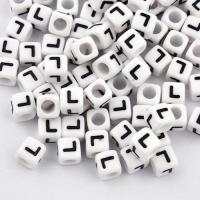 Koralik literka kwadratowa L Koralik literka kwadratowa L