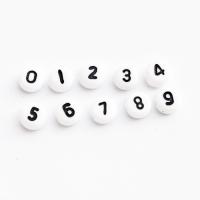 Koraliki akrylowe cyferki Koraliki akrylowe cyferki