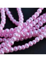 Glass bead 3 mm 10 pcs light pink