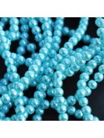Glass bead 3 mm 10 pcs light blue