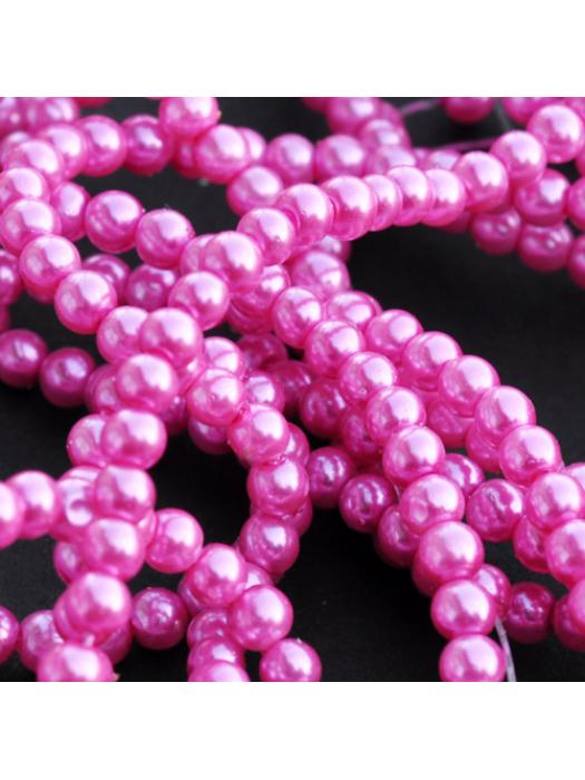Glass bead 3 mm 10 pcs pink