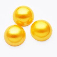 Kaboszon perła 12 mm żółty Kaboszon perła 12 mm żółty