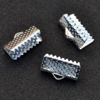 Końcówka do wstążki srebrna 13 x 7 mm 10 szt. Końcówka do wstążki srebrna 13 x 7 mm 10 szt.