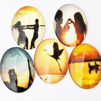 Kaboszon szklany mix Sunset 30 x 40 mm