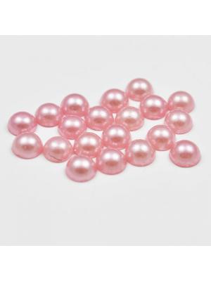 Kaboszon perła jasnoróżowa 5 mm 25 szt.