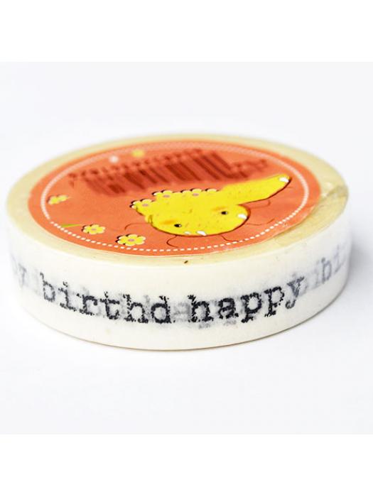 Washi tape happy birthday