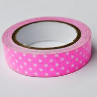 Washi tape różowe groszki Washi tape różowe groszki
